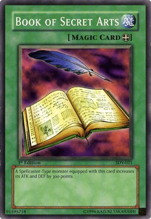 Book of Secret Arts SDY-021 card from Starter Deck: Yugi