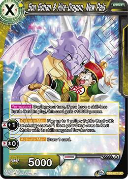 Son Gohan & Hire-Dragon, New Pals DB3-077 card from Draft Box 06 - Giant Force