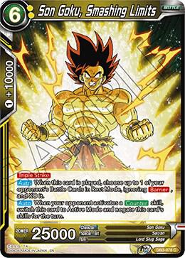 Son Goku, Smashing Limits DB3-078 card from Draft Box 06 - Giant Force