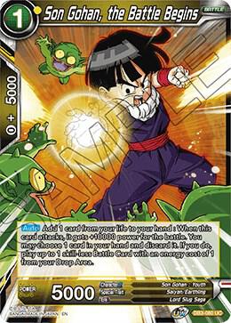 Son Gohan, the Battle Begins DB3-080 card from Draft Box 06 - Giant Force