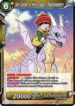 Son Gohan & Hire-Dragon, Peacekeepers DB3-081 card from Draft Box 06 - Giant Force