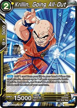 Krillin, Going All-Out DB3-084 card from Draft Box 06 - Giant Force