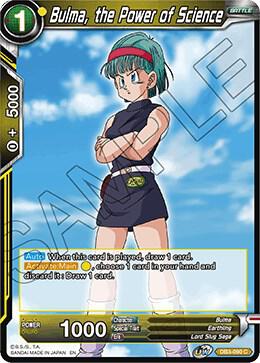 Bulma, the Power of Science DB3-090 card from Draft Box 06 - Giant Force