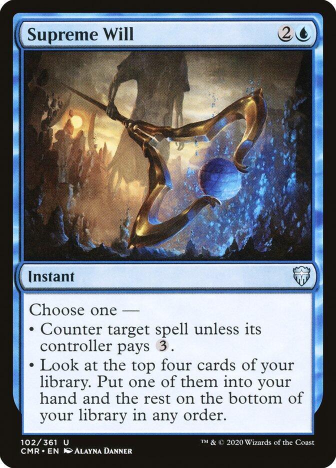 Supreme Will 102 card from Commander Legends