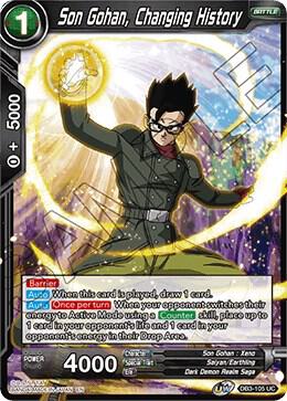 Son Gohan, Changing History DB3-105 card from Draft Box 06 - Giant Force