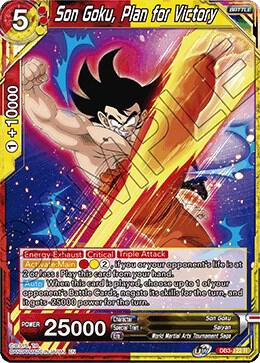Son Goku, Plan for Victory DB3-122 card from Draft Box 06 - Giant Force