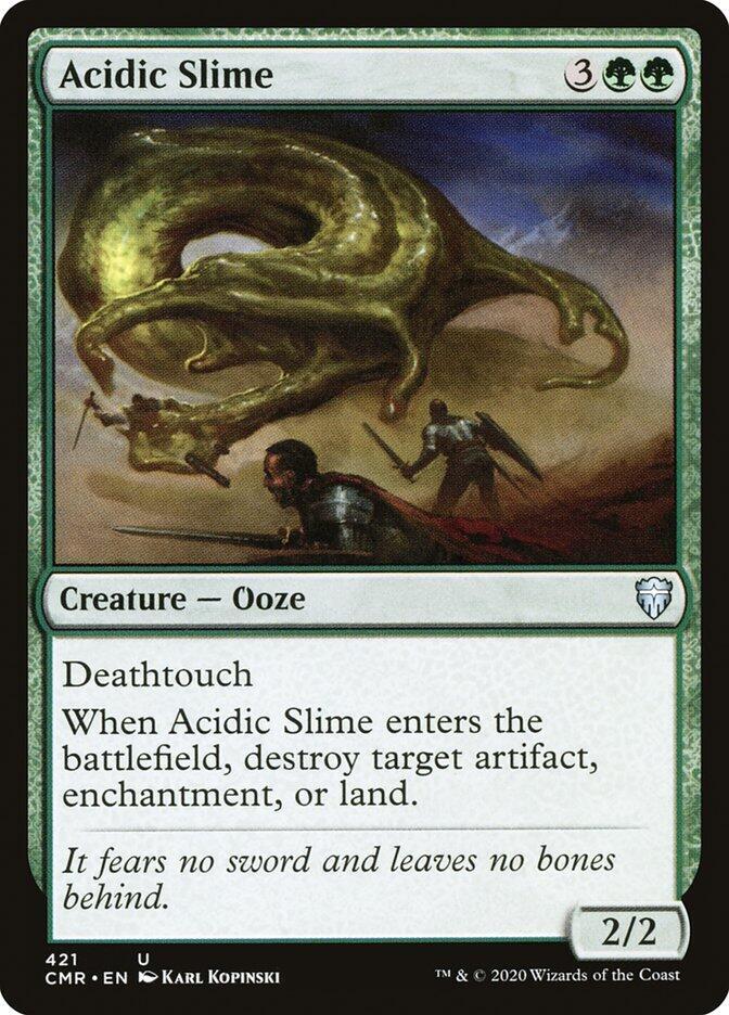 Acidic Slime 421 card from Commander Legends