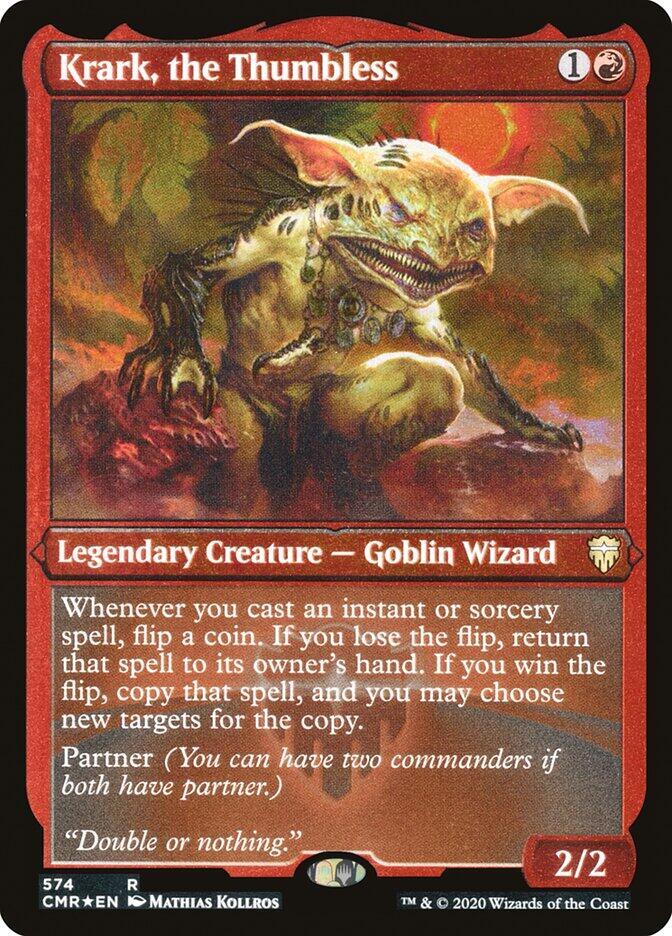 Krark, the Thumbless (Foil Etched) 574 card from Commander Legends