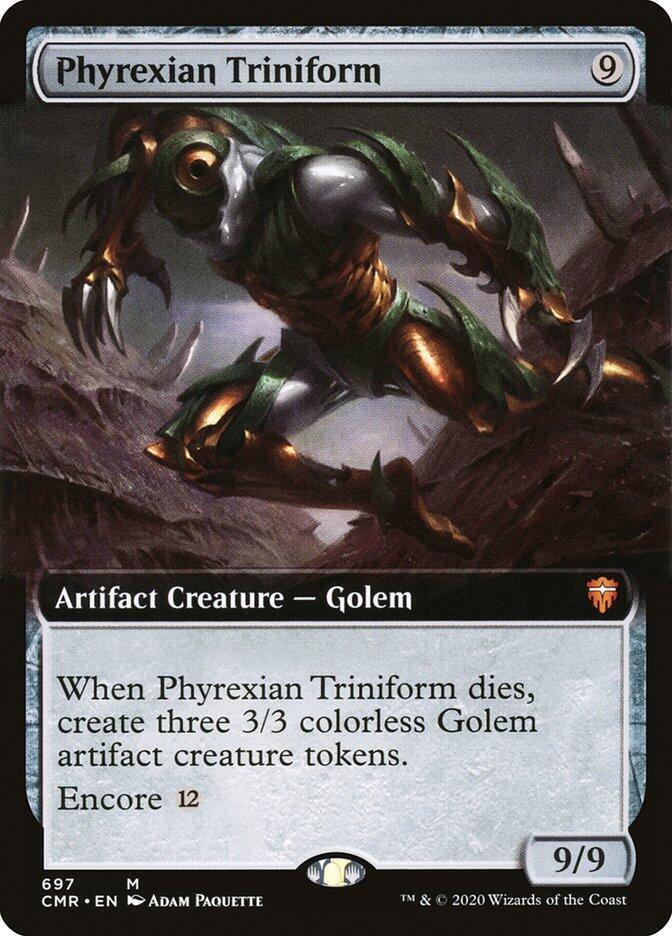 Phyrexian Triniform (Extended Art) 697 card from Commander Legends