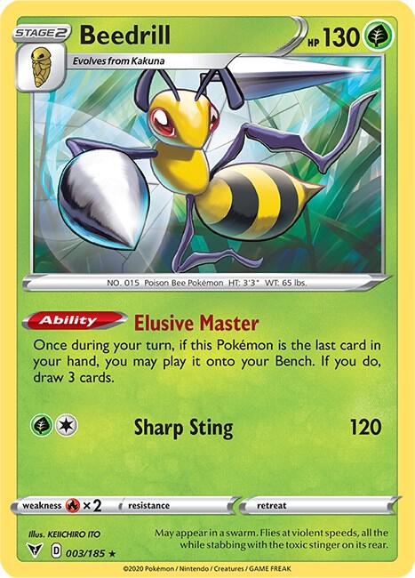Beedrill 003/185 card from SWSH04: Vivid Voltage