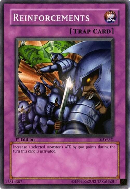 Reinforcements SDY-031 card from Starter Deck: Yugi