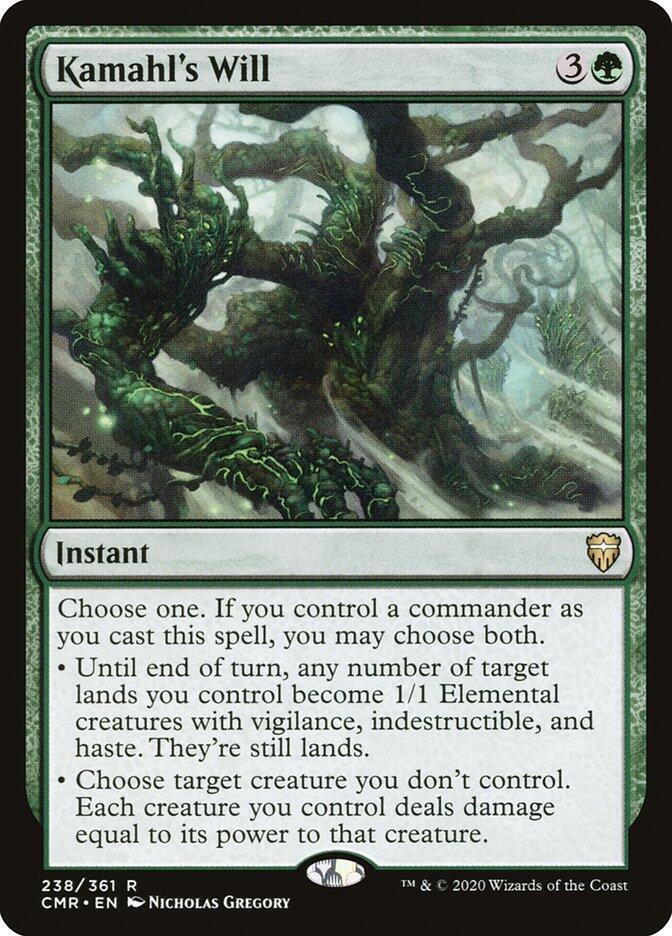 Kamahl's Will 238 card from Commander Legends