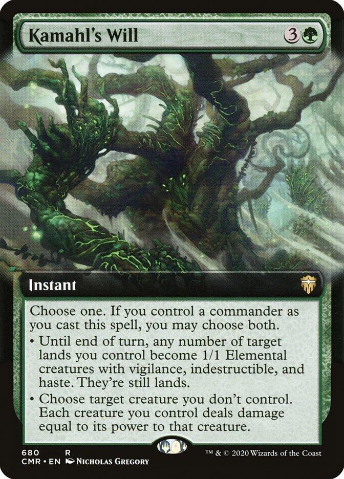 Kamahl's Will (Extended Art) 680 card from Commander Legends