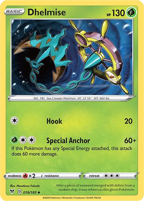 Dhelmise 019/185 card from SWSH04: Vivid Voltage