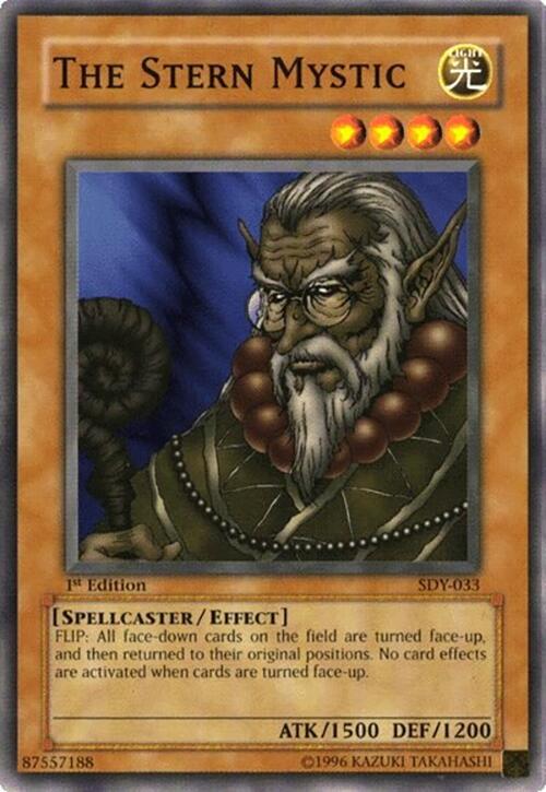 The Stern Mystic SDY-033 card from Starter Deck: Yugi