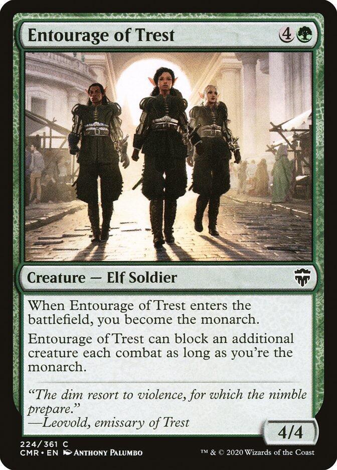 Entourage of Trest 224 card from Commander Legends
