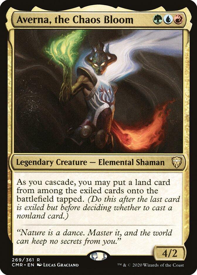 Averna, the Chaos Bloom 269 card from Commander Legends