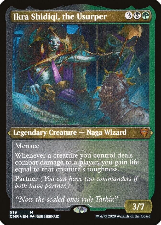Ikra Shidiqi, the Usurper (Foil Etched) 519 card from Commander Legends