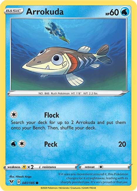 Arrokuda 041/185 card from SWSH04: Vivid Voltage