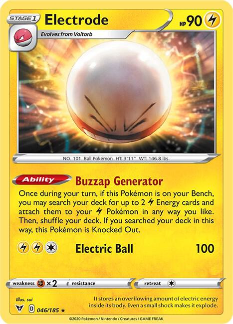 Electrode 046/185 card from SWSH04: Vivid Voltage