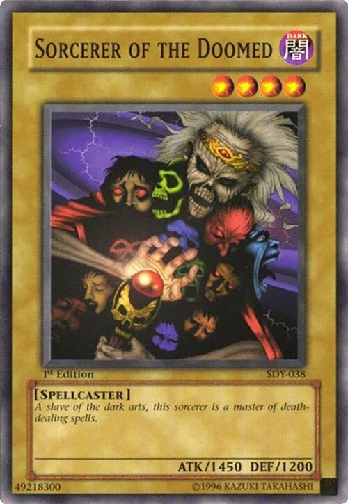 Sorcerer of the Doomed SDY-038 card from Starter Deck: Yugi