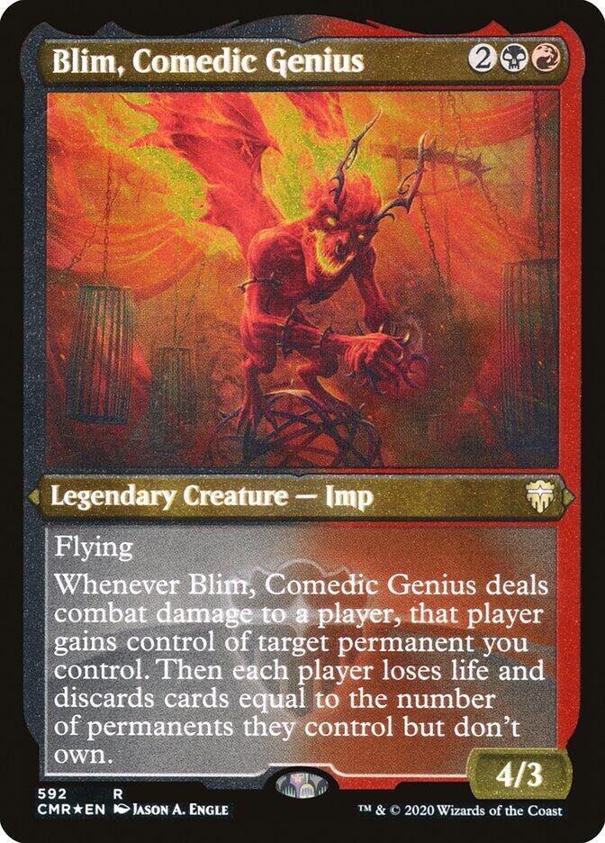 Blim, Comedic Genius (Foil Etched) 592 card from Commander Legends