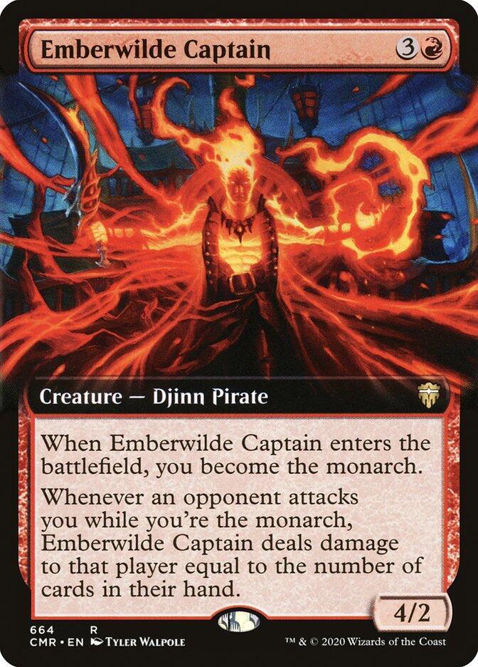 Emberwilde Captain (Extended Art) 664 card from Commander Legends