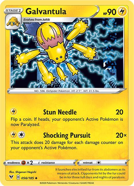 Galvantula 056/185 card from SWSH04: Vivid Voltage