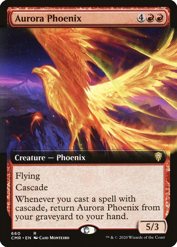 Aurora Phoenix (Extended Art) 660 card from Commander Legends