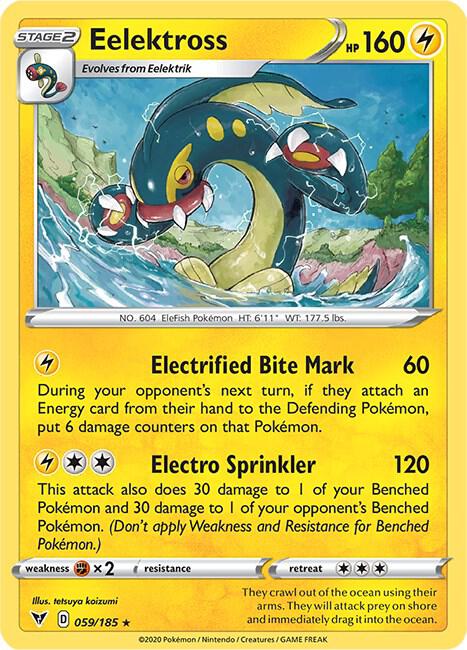 Eelektross 059/185 card from SWSH04: Vivid Voltage