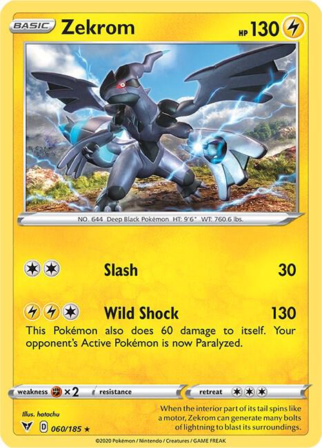 Zekrom 060/185 card from SWSH04: Vivid Voltage