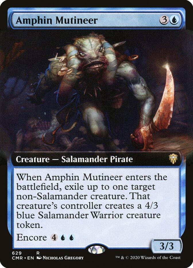 Amphin Mutineer (Extended Art) 629 card from Commander Legends