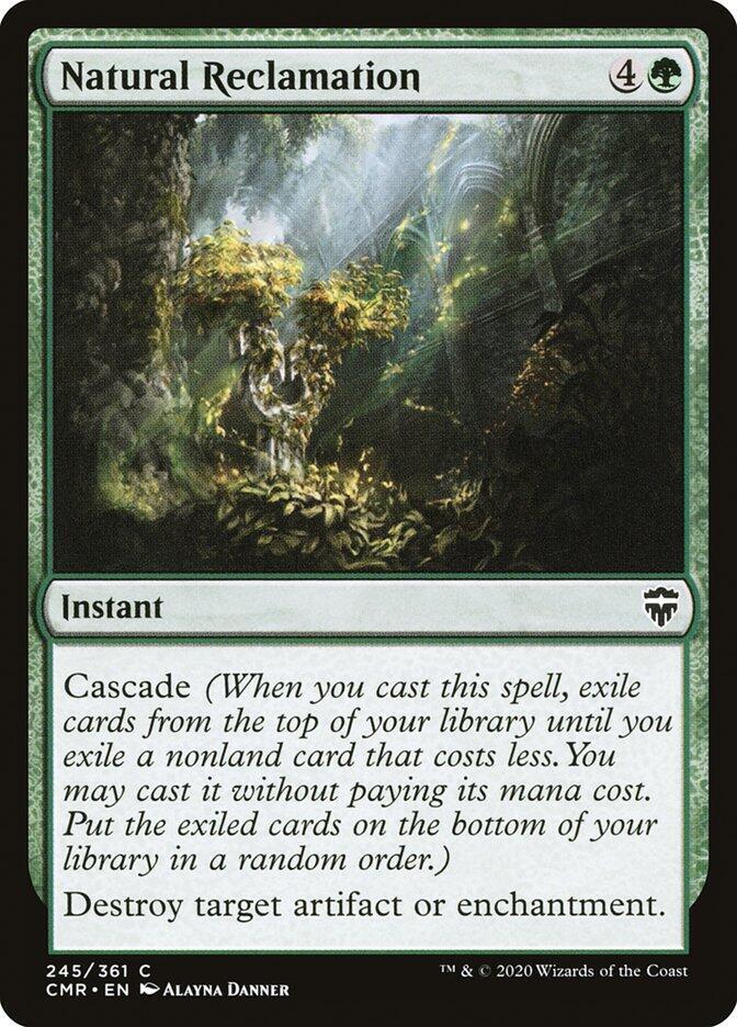 Natural Reclamation 245 card from Commander Legends