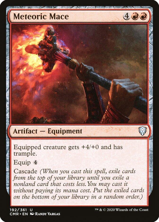Meteoric Mace 192 card from Commander Legends