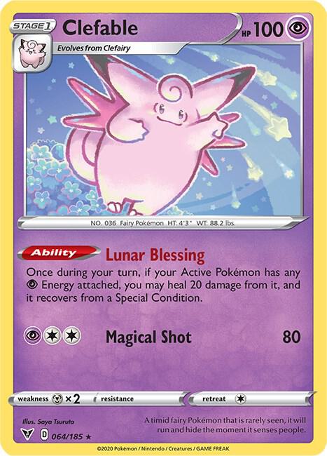 Clefable 064/185 card from SWSH04: Vivid Voltage