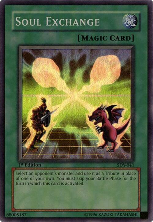 Soul Exchange SDY-041 card from Starter Deck: Yugi