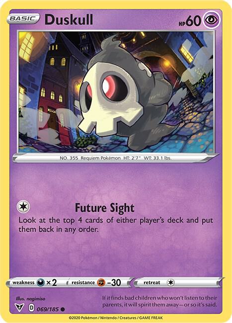 Duskull 069/185 card from SWSH04: Vivid Voltage