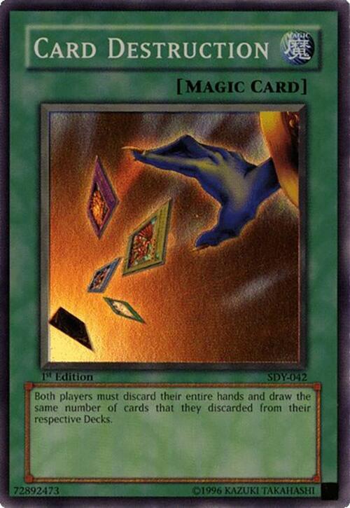 Card Destruction SDY-042 card from Starter Deck: Yugi
