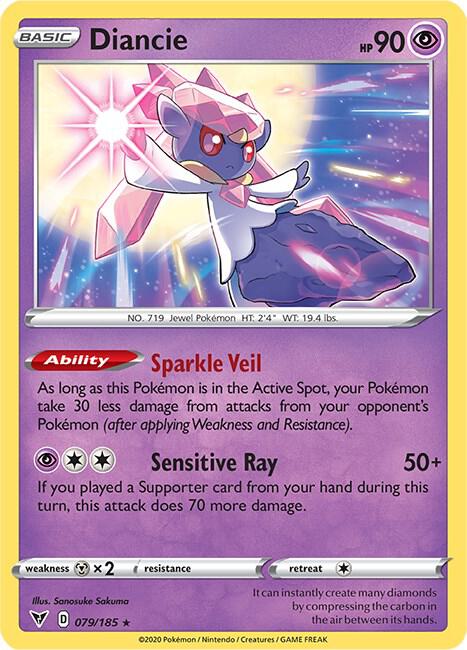 Diancie 079/185 card from SWSH04: Vivid Voltage