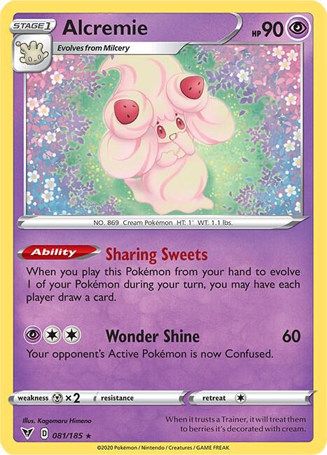 Alcremie 081/185 card from SWSH04: Vivid Voltage