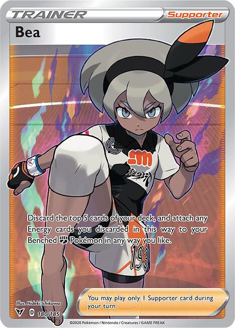 Bea (Full Art) 180/185 card from SWSH04: Vivid Voltage