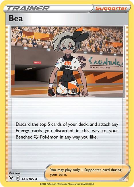 Bea 147/185 card from SWSH04: Vivid Voltage