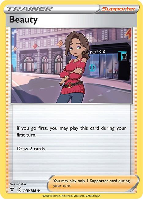 Beauty 148/185 card from SWSH04: Vivid Voltage