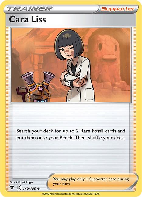Cara Liss 149/185 card from SWSH04: Vivid Voltage