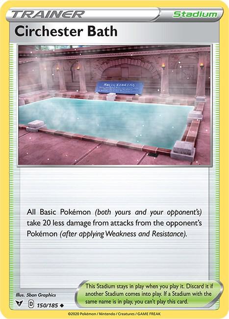 Circhester Bath 150/185 card from SWSH04: Vivid Voltage