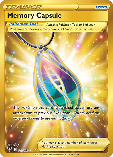 Memory Capsule (Secret) 202/185 card from SWSH04: Vivid Voltage