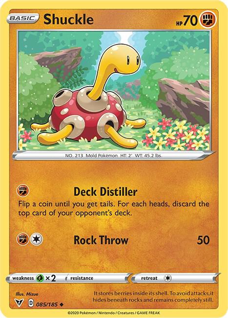 Shuckle 085/185 card from SWSH04: Vivid Voltage
