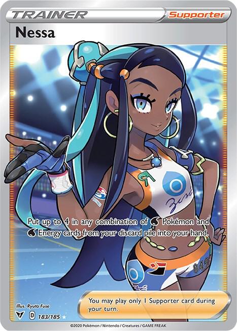 Nessa (Full Art) 183/185 card from SWSH04: Vivid Voltage