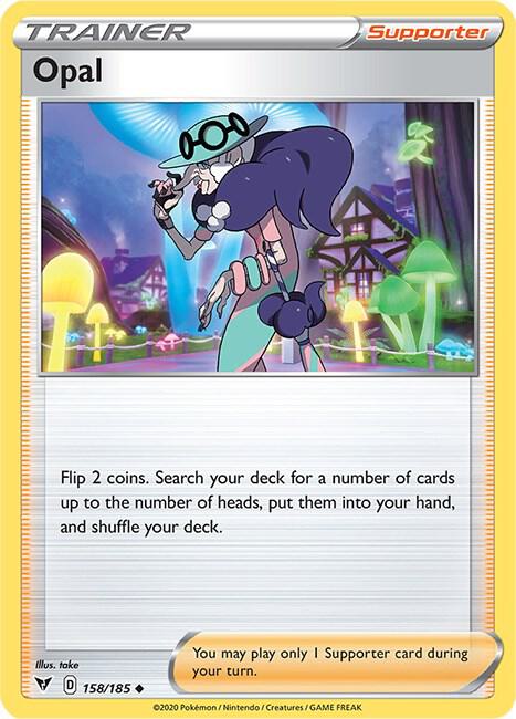 Opal 158/185 card from SWSH04: Vivid Voltage