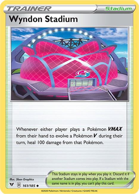 Wyndon Stadium 161/185 card from SWSH04: Vivid Voltage